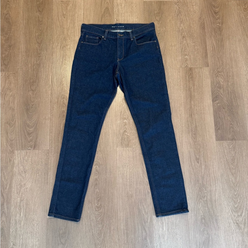 Mott & Bow Boyfriend Jeans W30 L32 Dark Wash Stretch Denim